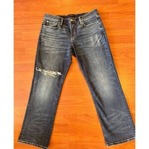 Lucky Brand Easy Rider Bootcut Jeans Distressed Dark Wash Womens 12/31A